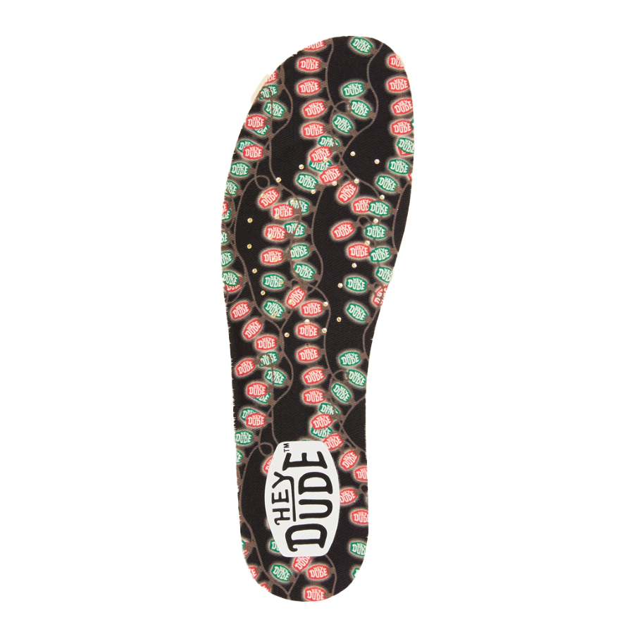 Holiday Lights Insoles for Festive Comfort | Black/Multi