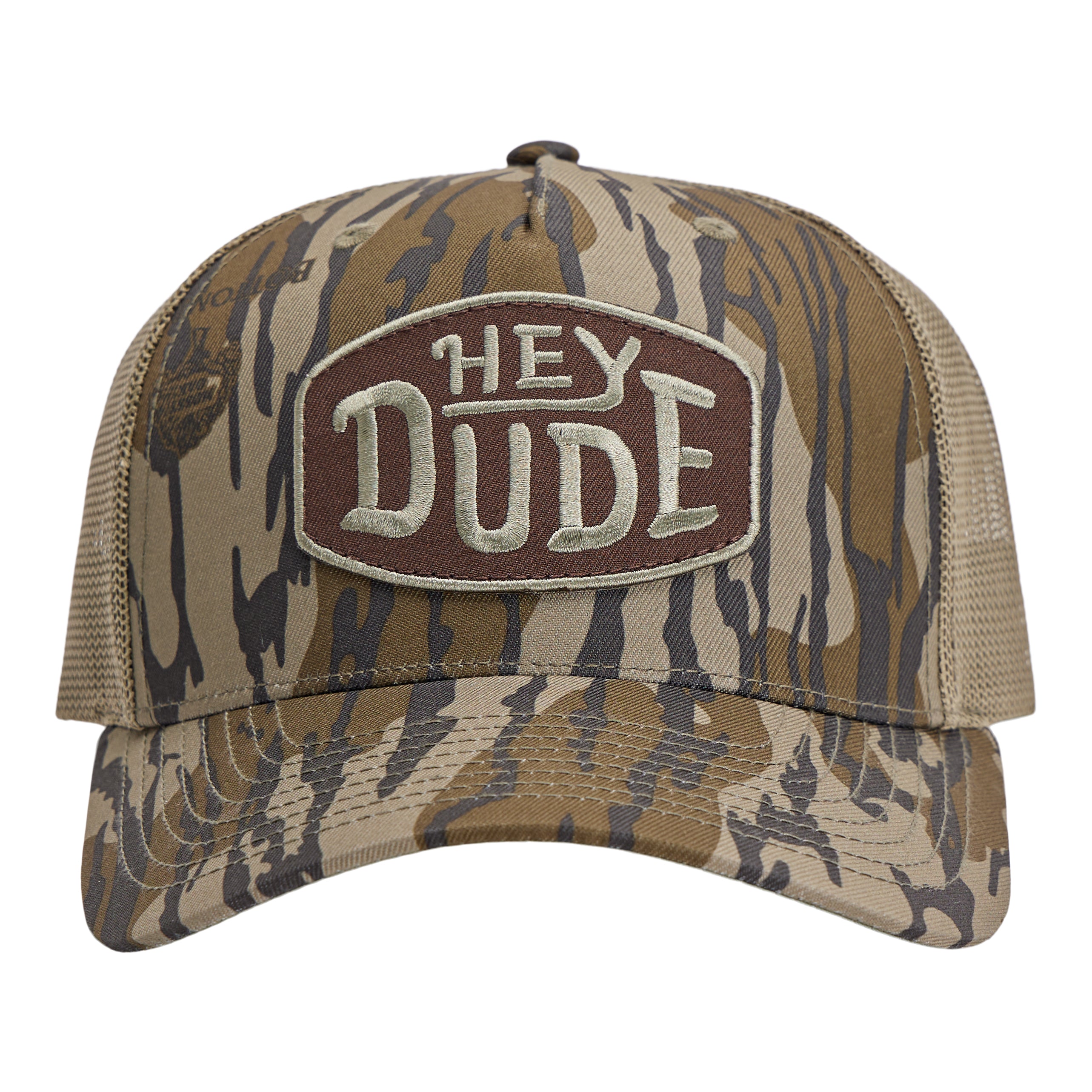 Adjustable Camo Trucker Hat with Snapback Closure | Buckle Bottomland