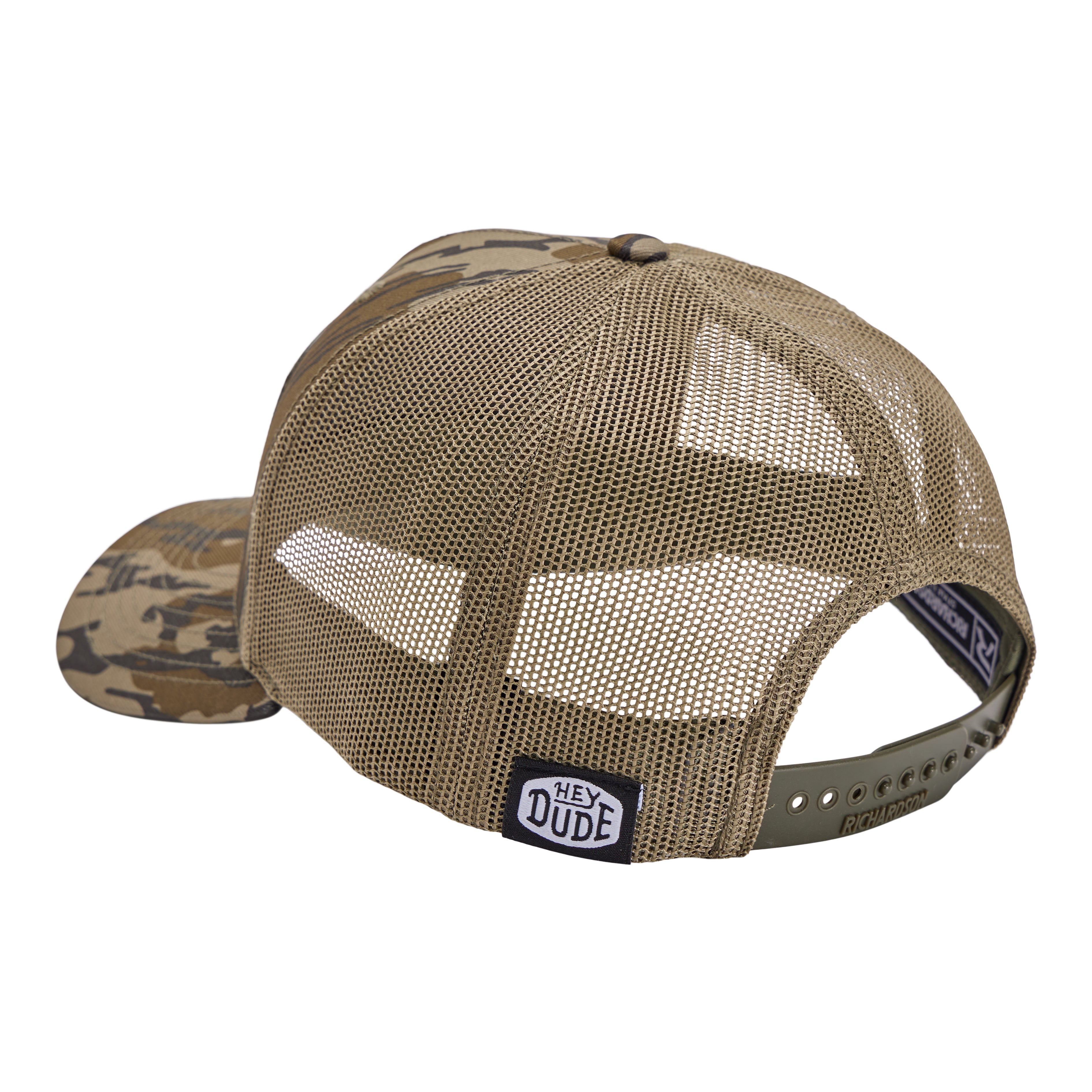 Adjustable Camo Trucker Hat with Snapback Closure | Buckle Bottomland