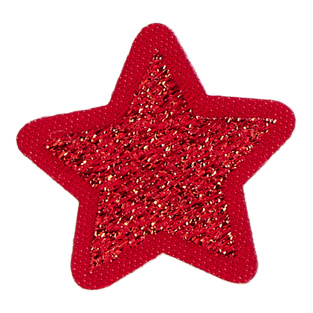Red Star Woven Patch 25mm - Peel & Stick Emblem