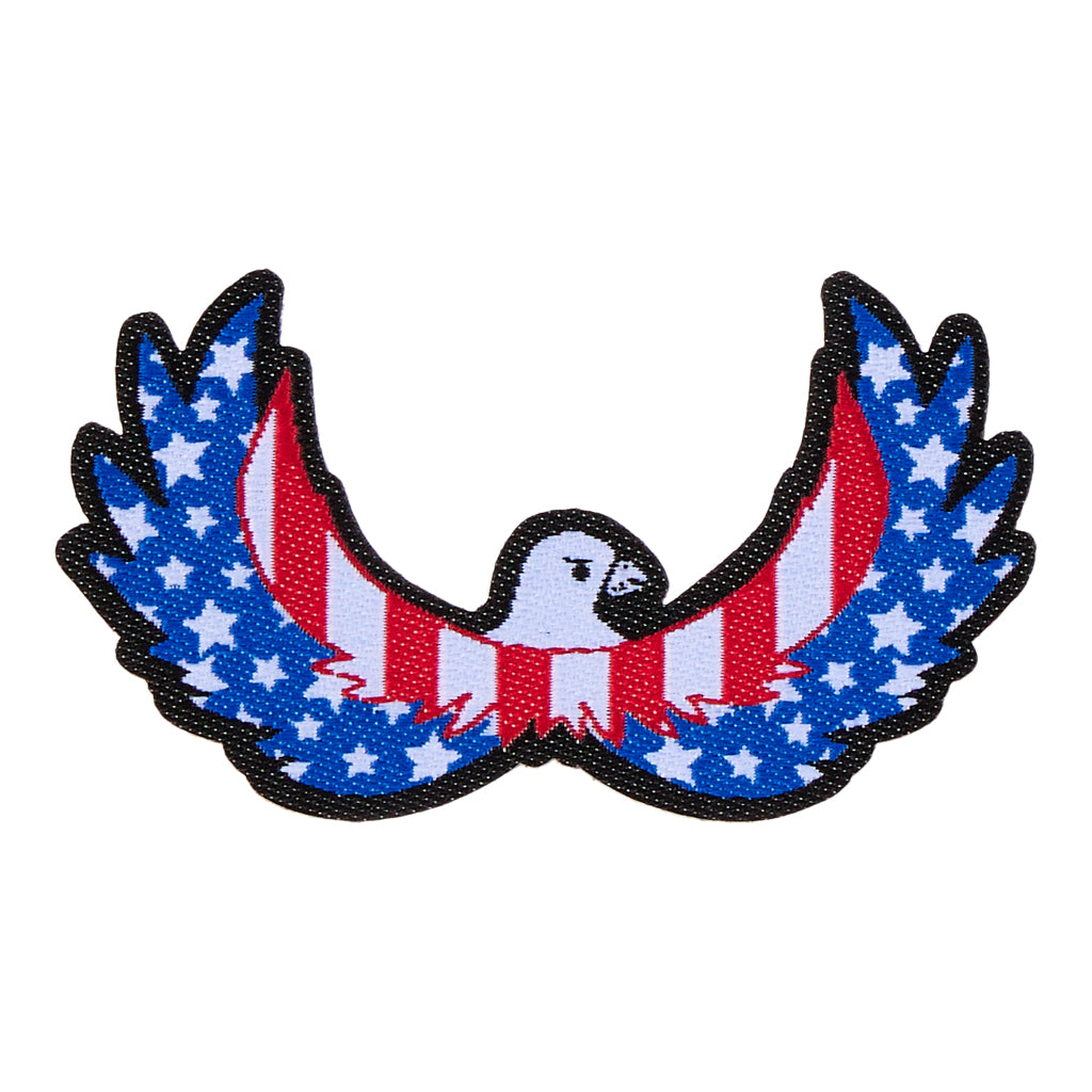 Patriotic Eagle Patch - Red, White & Blue | Peel & Stick