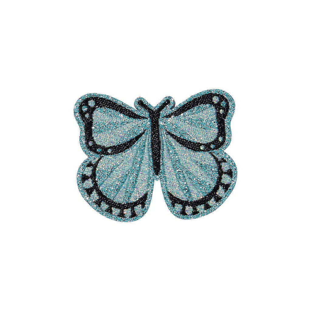 Blue Butterfly Patch - Peel & Stick Woven Design | 30mm