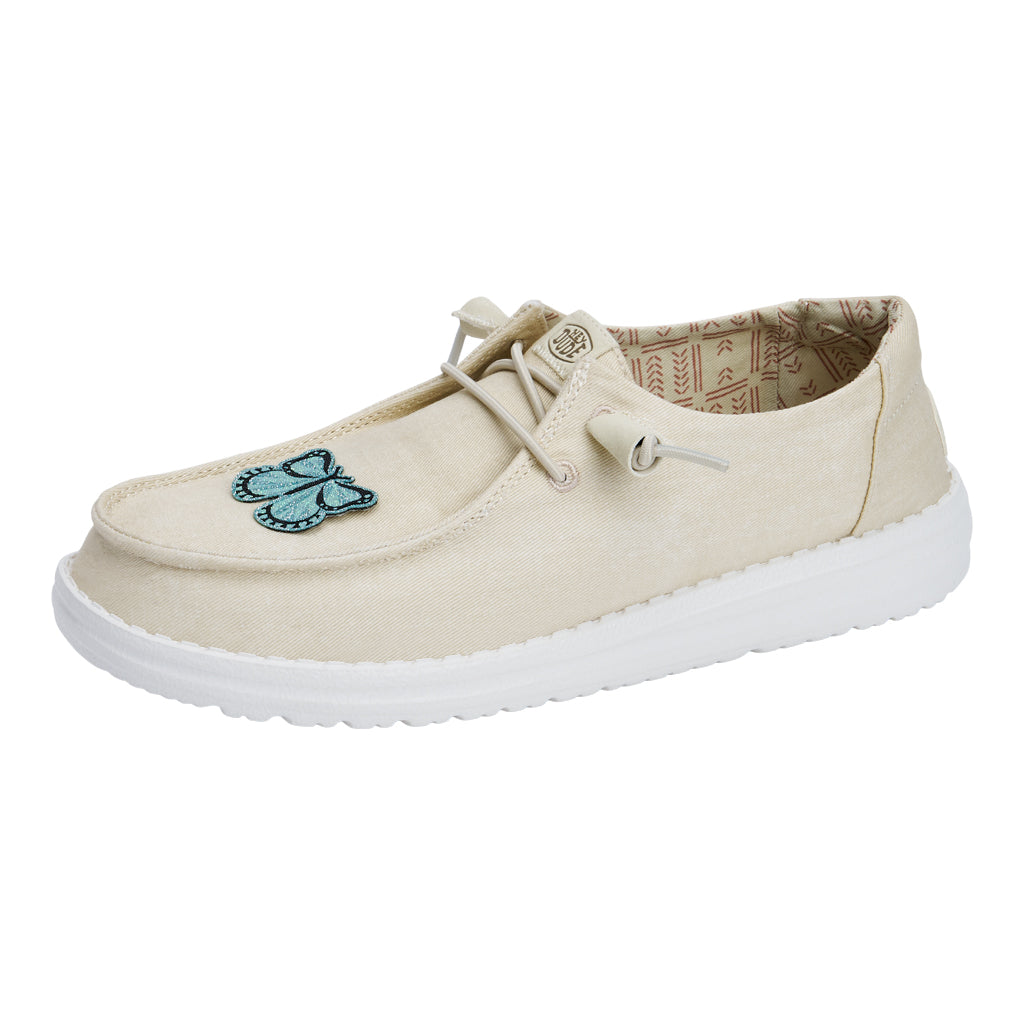 Blue Butterfly Patch - Peel & Stick Woven Design | 30mm