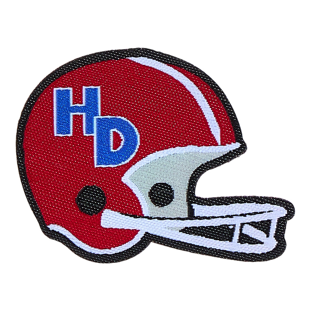 Football Helmet Patch for Shoes - Woven Peel & Stick | 35mm
