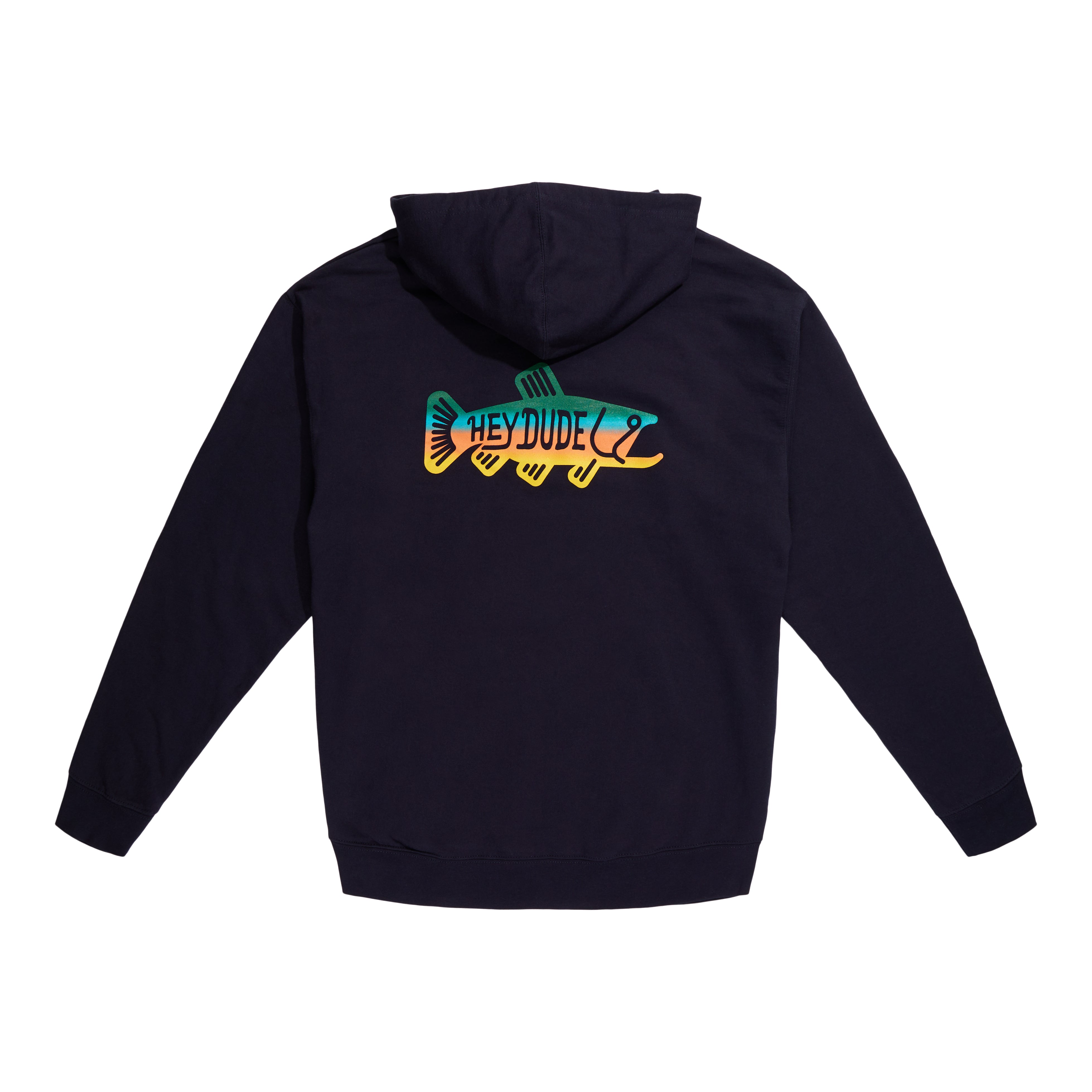 Modern Trout Hoodie - Navy | Cotton-Poly Blend & Kanga Pocket