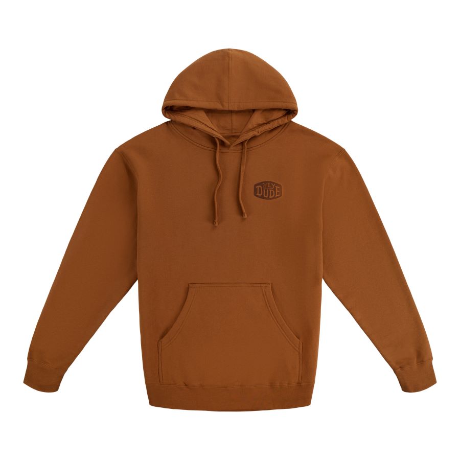 Cozy Graphic Hoodie with Kangaroo Pocket & Drawstring Hood | HEYDUDE
