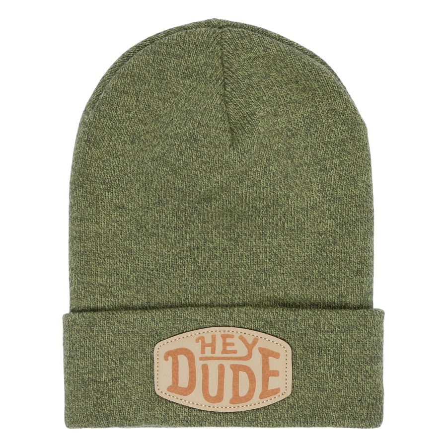 Warm Acrylic Beanie with Rolled Cuff & Patch Logo | HEYDUDE™