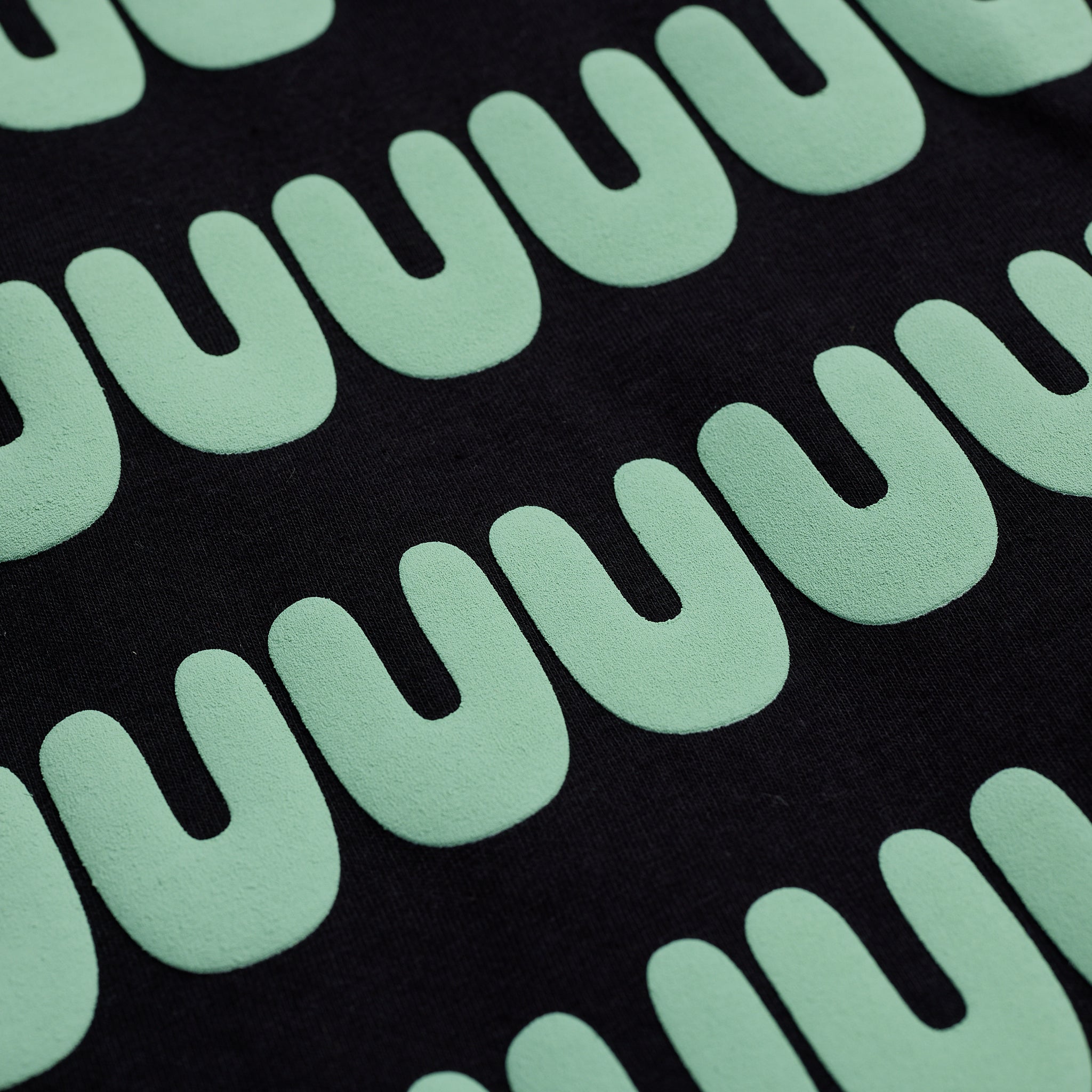 Graphic Tee with Chill Vibes - Duuuuuude Shirt | Black & Mint
