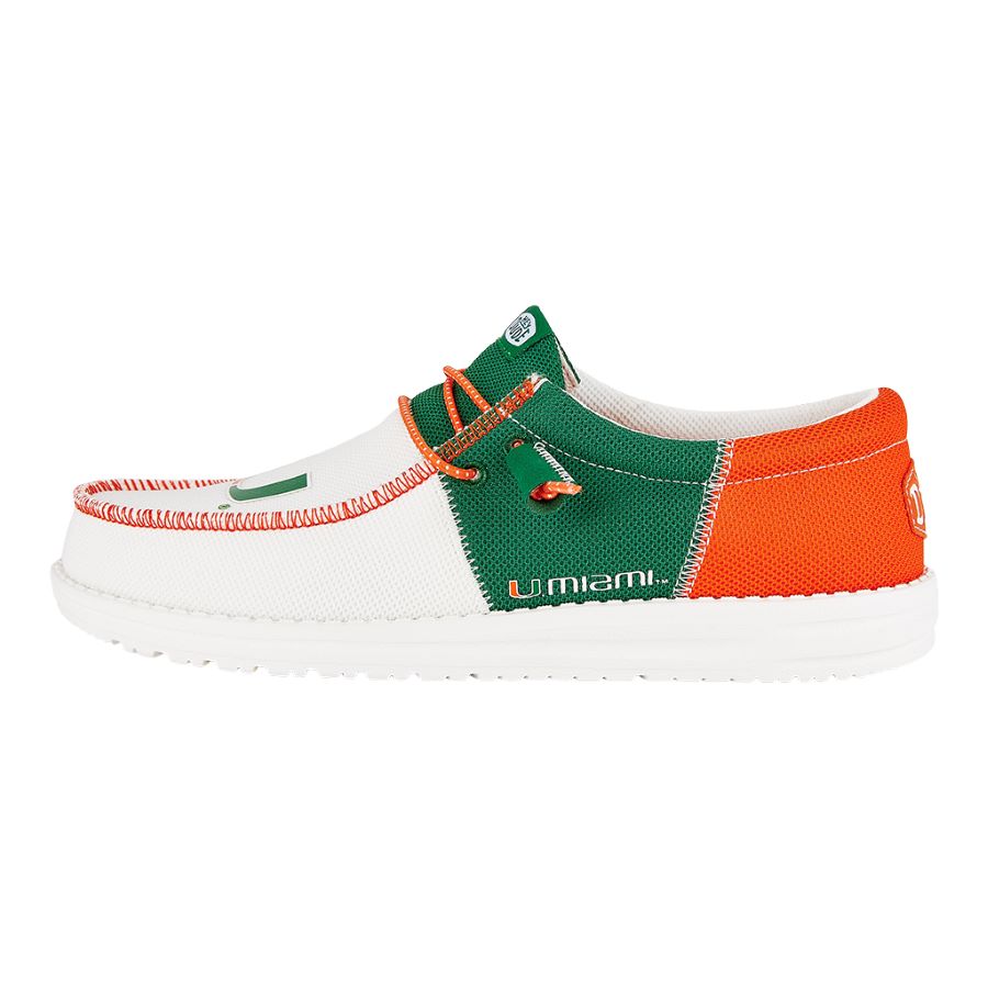 Men's Wally Tri Slip-On Shoes for Miami Canes Fans | HEYDUDE