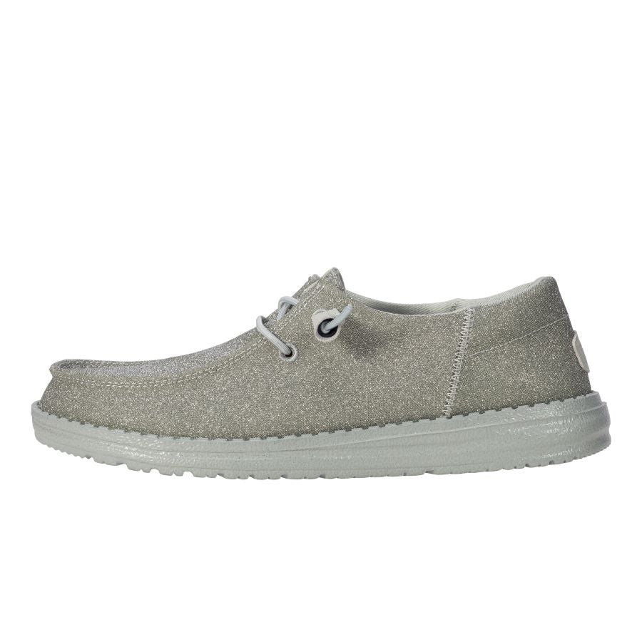 Glitter Holiday Sneakers with Elastic Laces & Removable Insole | Wendy Funk