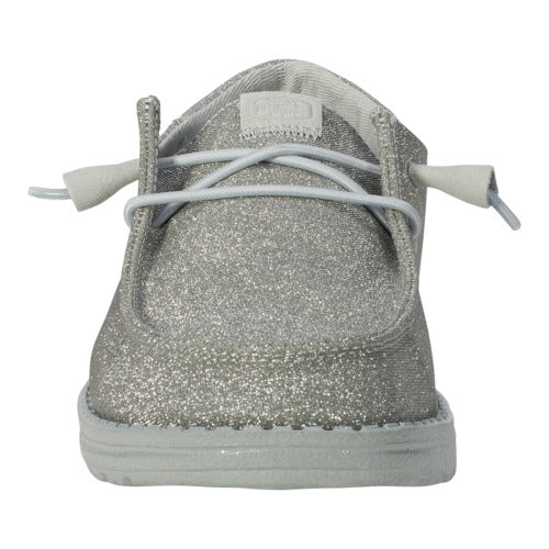 Glitter Holiday Sneakers with Elastic Laces & Removable Insole | Wendy Funk