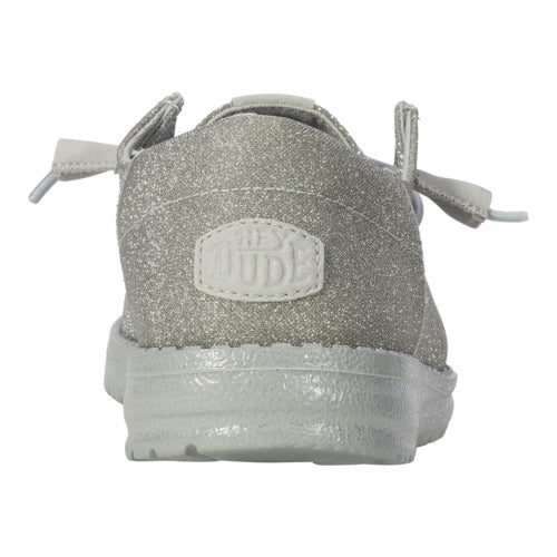 Glitter Holiday Sneakers with Elastic Laces & Removable Insole | Wendy Funk