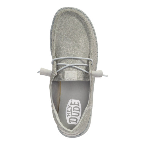 Glitter Holiday Sneakers with Elastic Laces & Removable Insole | Wendy Funk