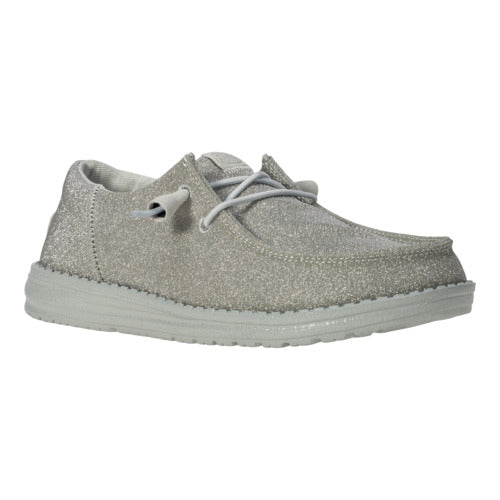 Glitter Holiday Sneakers with Elastic Laces & Removable Insole | Wendy Funk