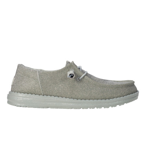 Glitter Holiday Sneakers with Elastic Laces & Removable Insole | Wendy Funk