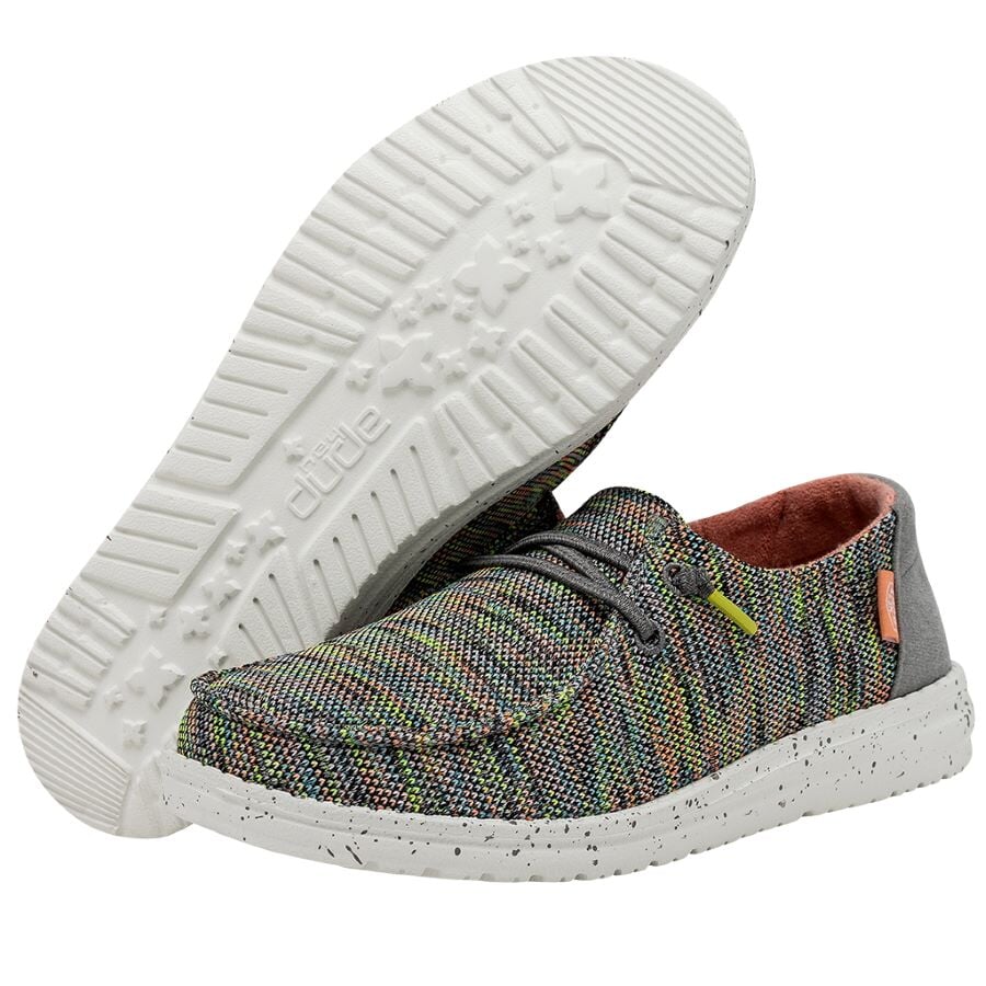 Peacock Pink Wendy Sox - Lightweight Comfort Slip-On Shoes | HEYDUDE