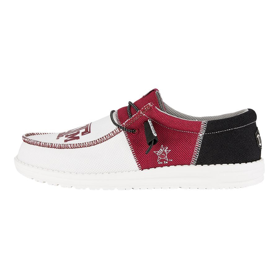 Men's Wally Tri Slip-On Shoes for Texas A&M Fans | HEYDUDE