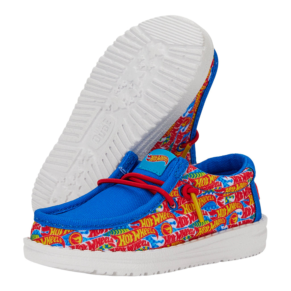 Lightweight Toddler Shoes with Flexible Outsole | HEYDUDE x Hot Wheels