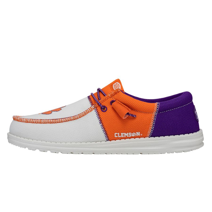 Men's Comfortable Slip-On Sneakers for Clemson Fans | HEYDUDE Wally Tri