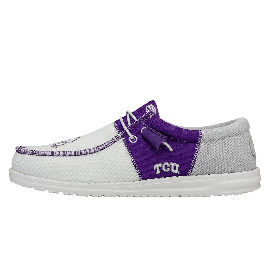 Men's Wally Tri Slip-On Shoes for TCU Fans | HEYDUDE Comfort