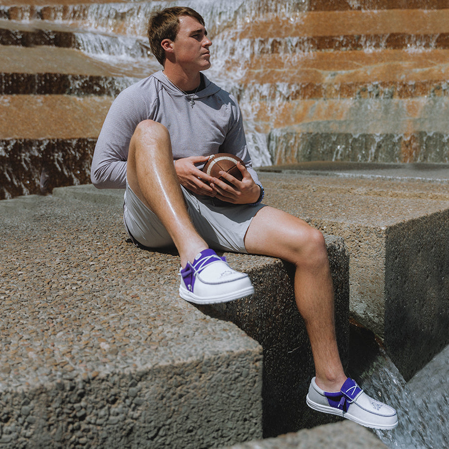 Men's Wally Tri Slip-On Shoes for TCU Fans | HEYDUDE Comfort