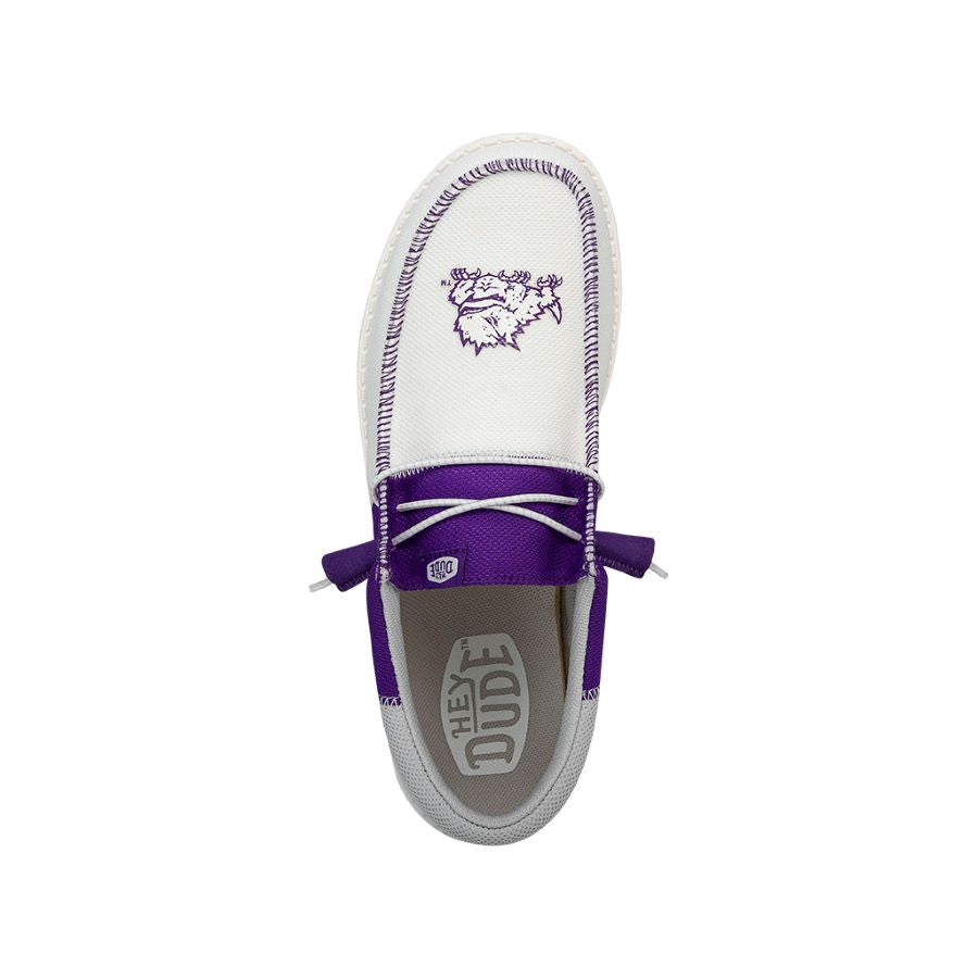 Men's Wally Tri Slip-On Shoes for TCU Fans | HEYDUDE Comfort