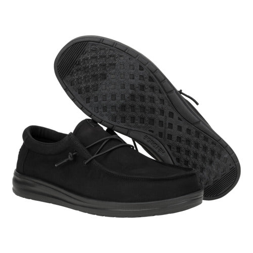 Wide Fit Canvas Work Shoes for Men | Wendy X Triple Black
