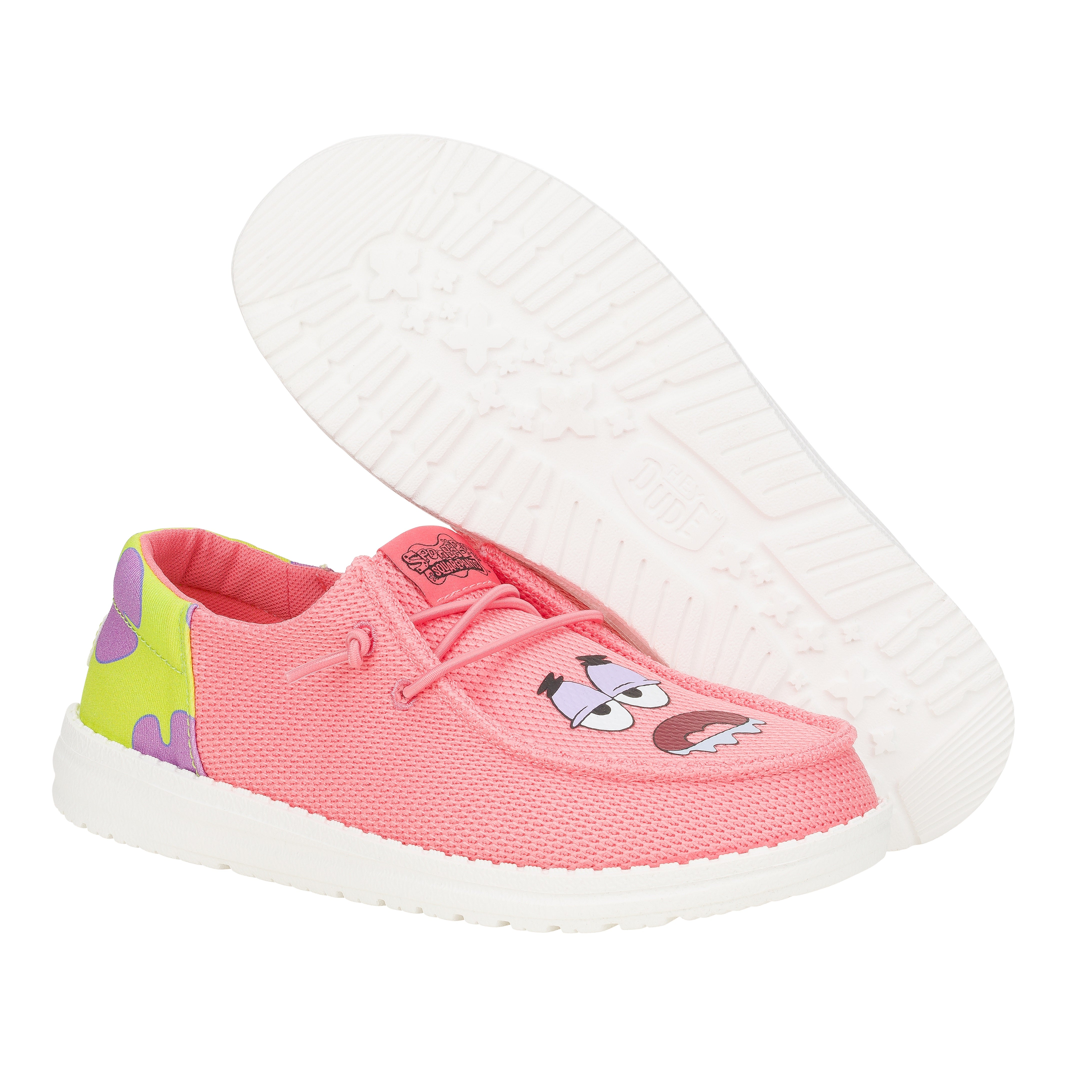 Patrick Star Slip-On Sneakers with Elastic Laces | Wendy Funk