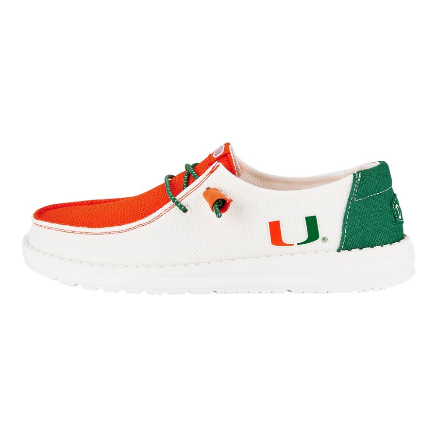 Women's Wendy Slip-On Sneakers for Miami Canes Fans | HEYDUDE Comfort