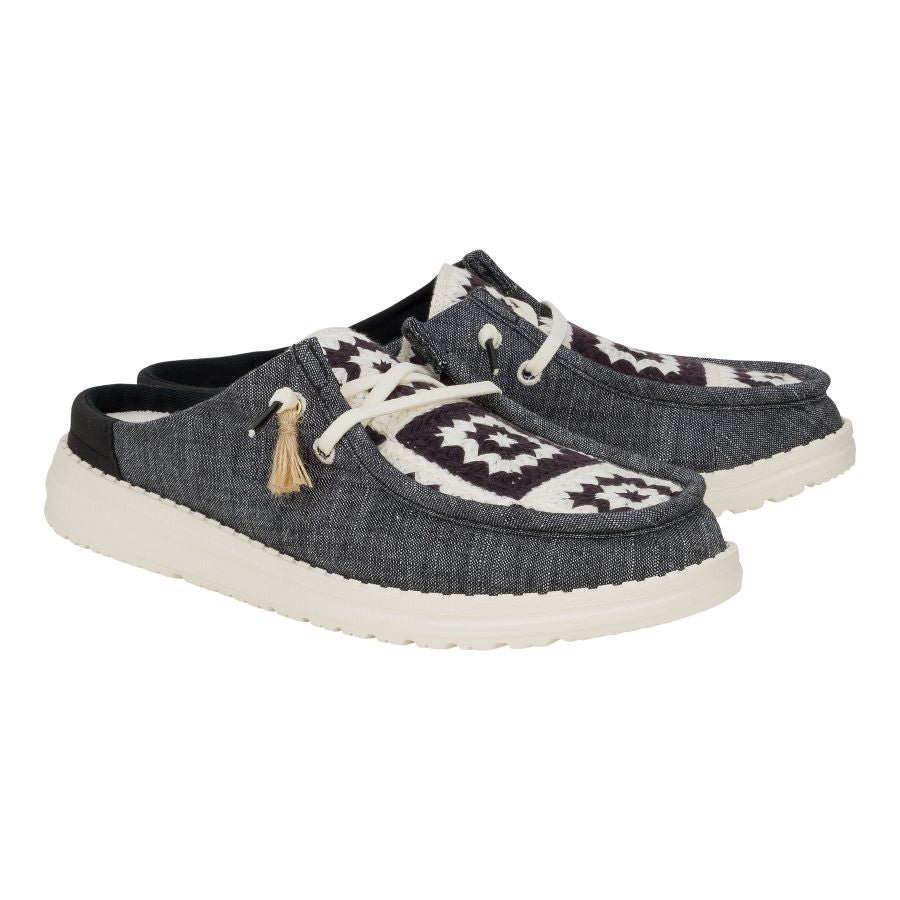 Comfortable Cottagecore Slip-On Shoes with Crochet Detail | Wendy