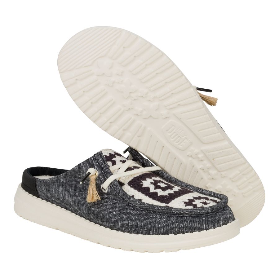 Comfortable Cottagecore Slip-On Shoes with Crochet Detail | Wendy
