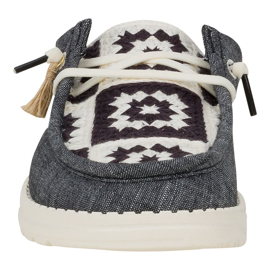 Comfortable Cottagecore Slip-On Shoes with Crochet Detail | Wendy