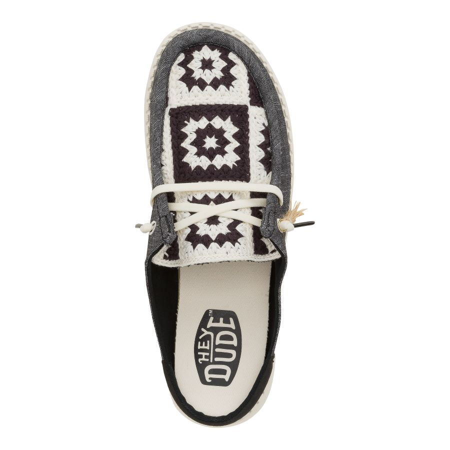 Comfortable Cottagecore Slip-On Shoes with Crochet Detail | Wendy
