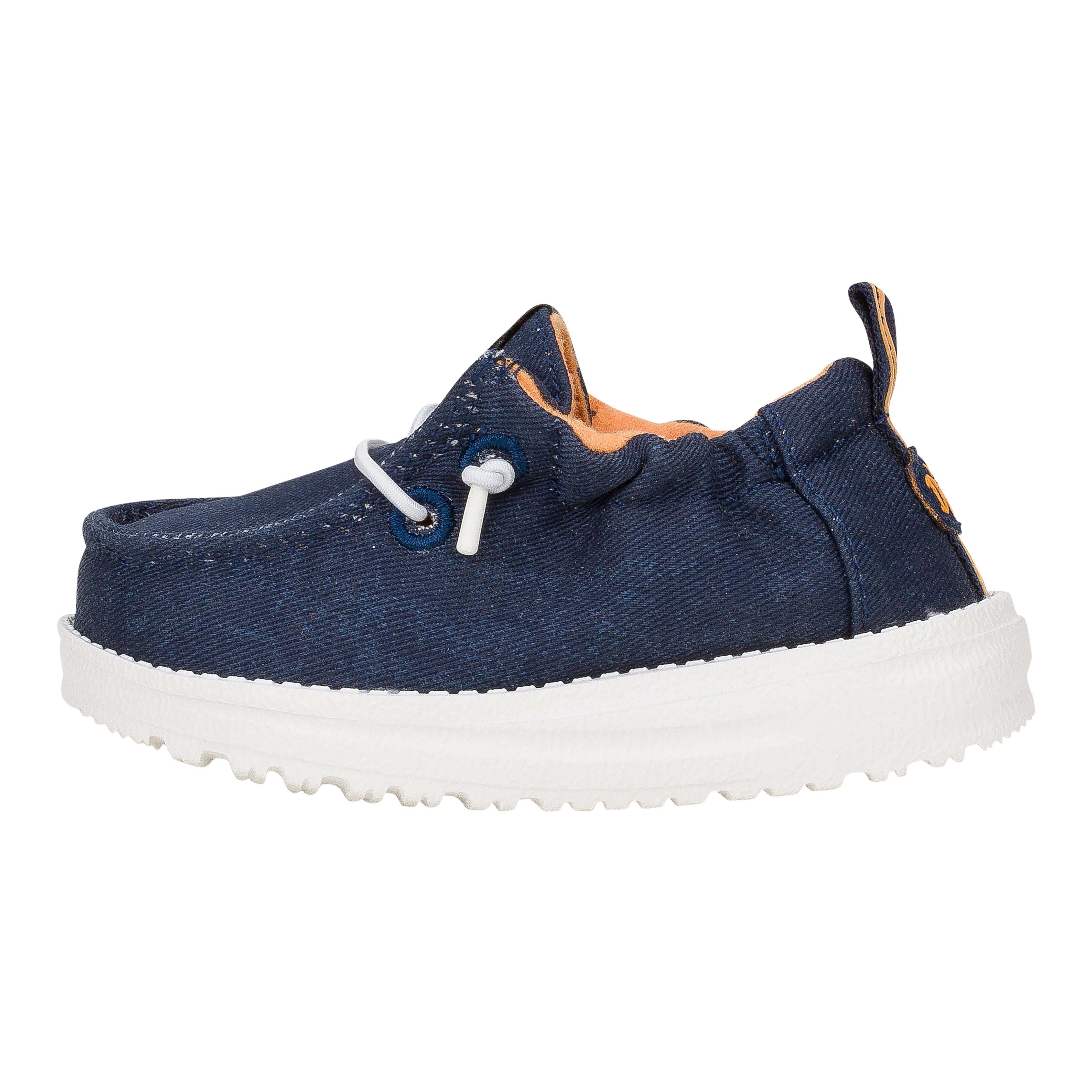 Baby Slip-On Shoes with Stretch Collar & Easy Grip | LilDude Classic Navy