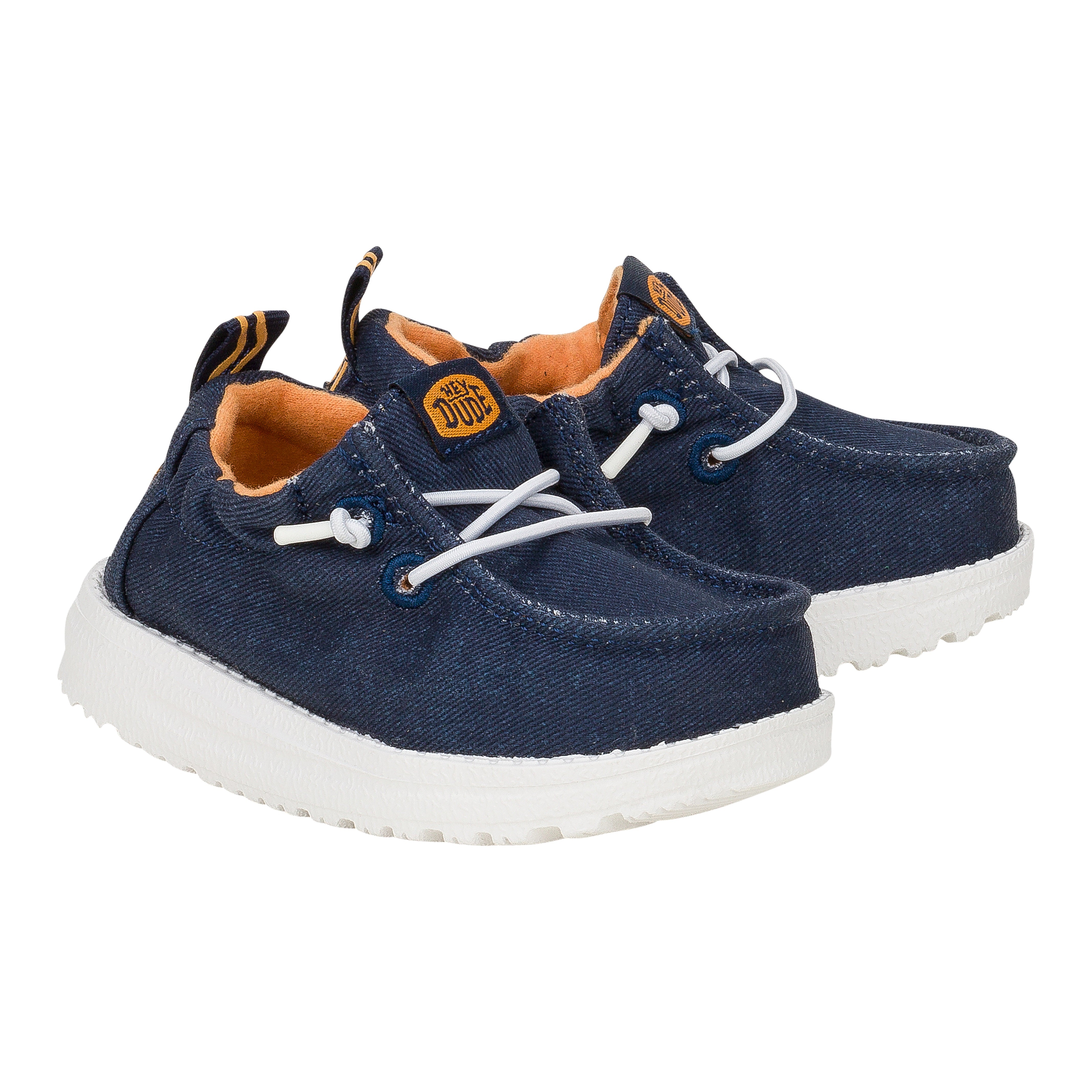 Baby Slip-On Shoes with Stretch Collar & Easy Grip | LilDude Classic Navy