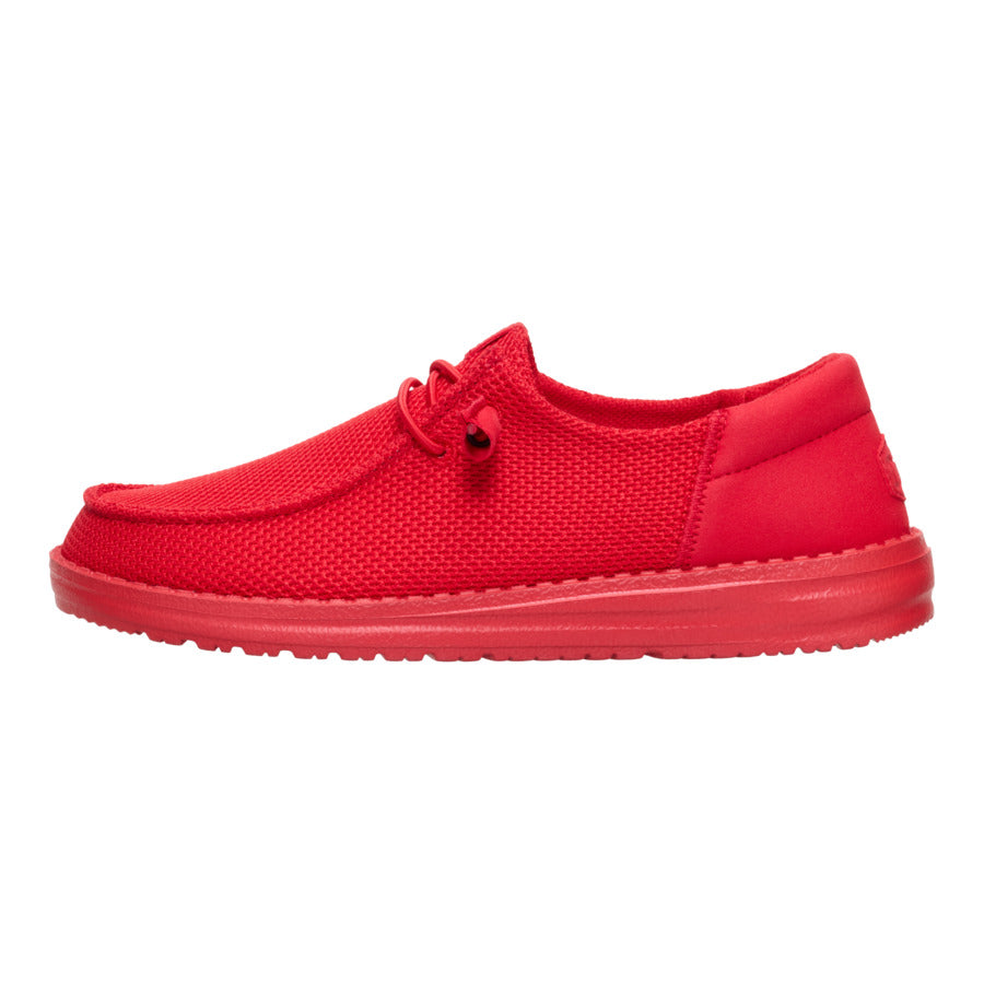 Comfortable Wendy Funk Mono Slip-On Shoes for Travel | HEYDUDE™ Varsity Red
