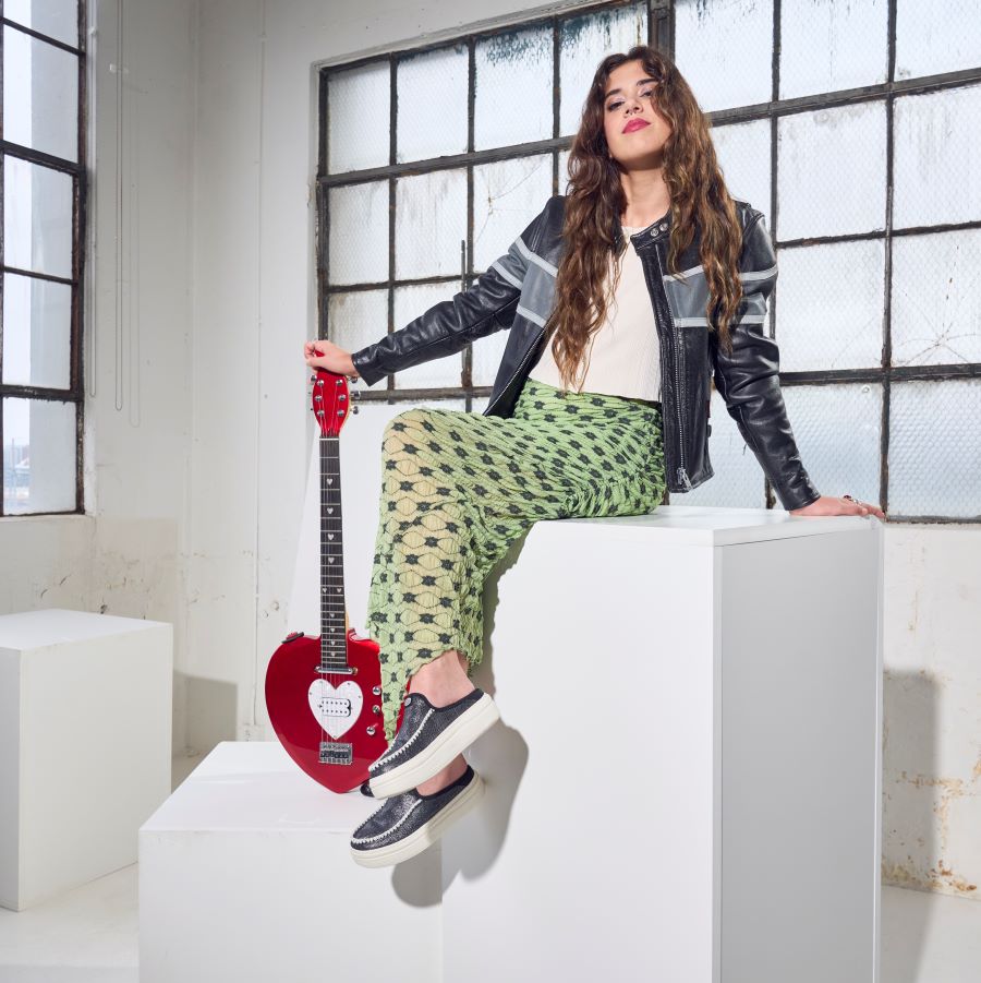 Platform Sneakers with Metallic Shimmer & Comfort Insole | Austin Lift Essentials