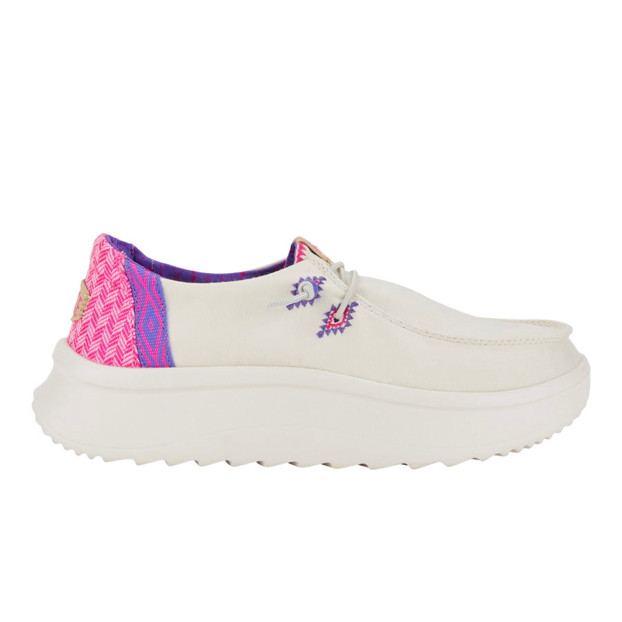 Slip-On Chambray Shoes with Woven Heel & Comfort Insole | Wendy Peak