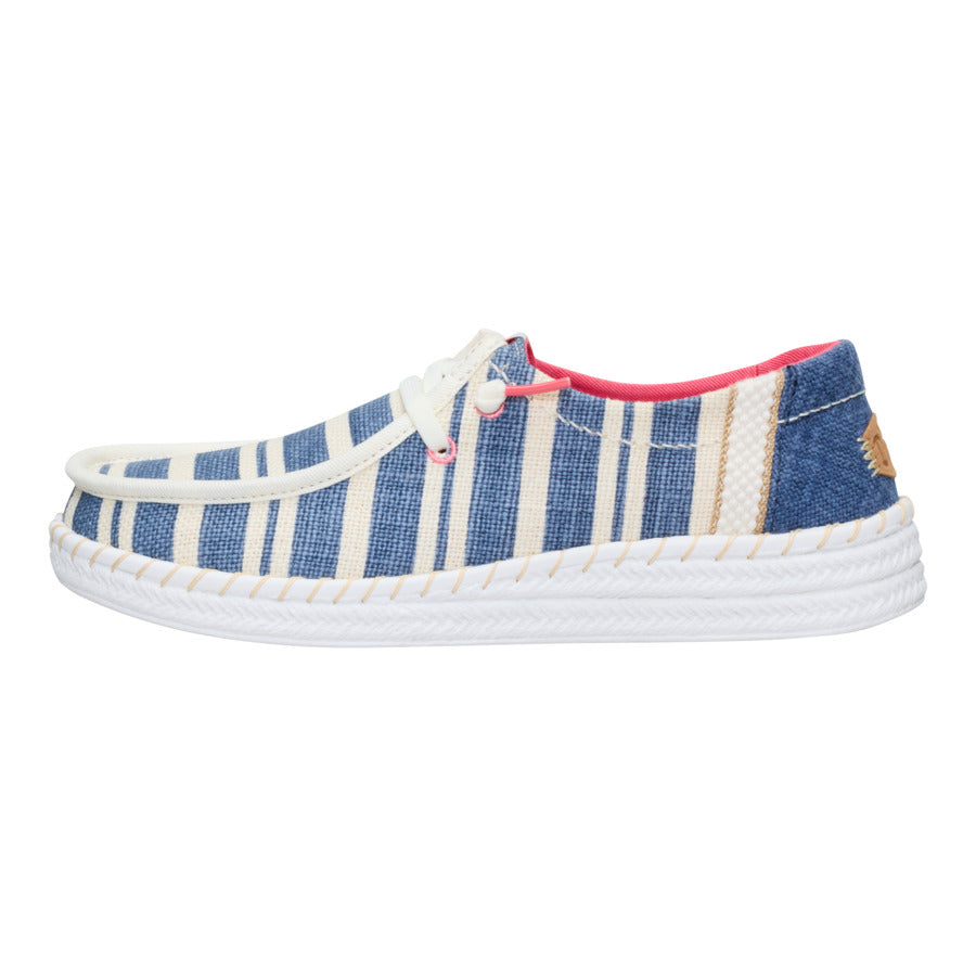 Breathable Espadrille Sandals for Women | Wendy Coast Navy/White
