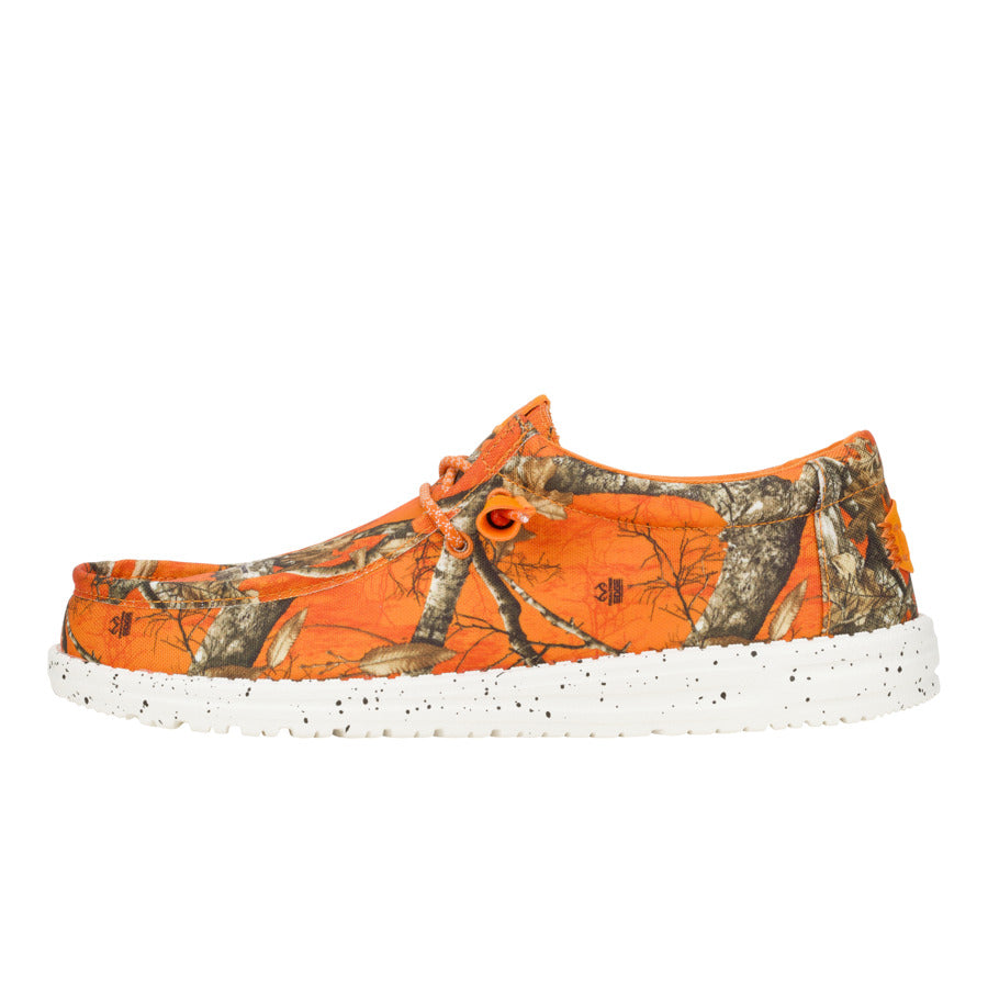 Realtree Edge Orange Hunting Shoes - Wally Camo Sneakers