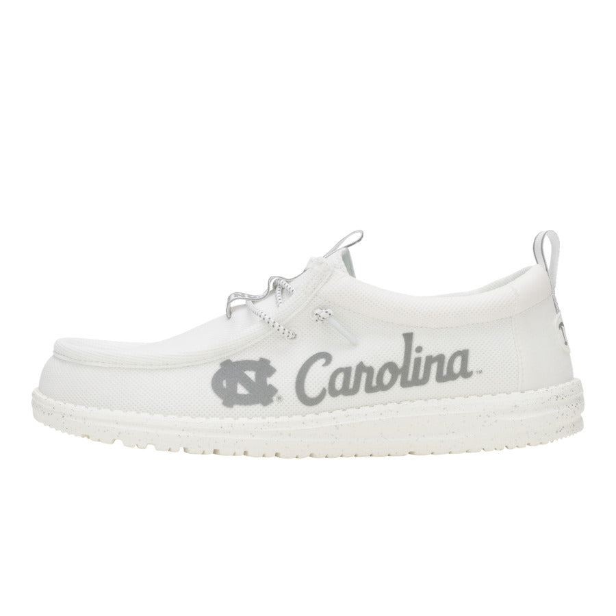UNC Tar Heels White/Light Blue Casual Shoes | Wally