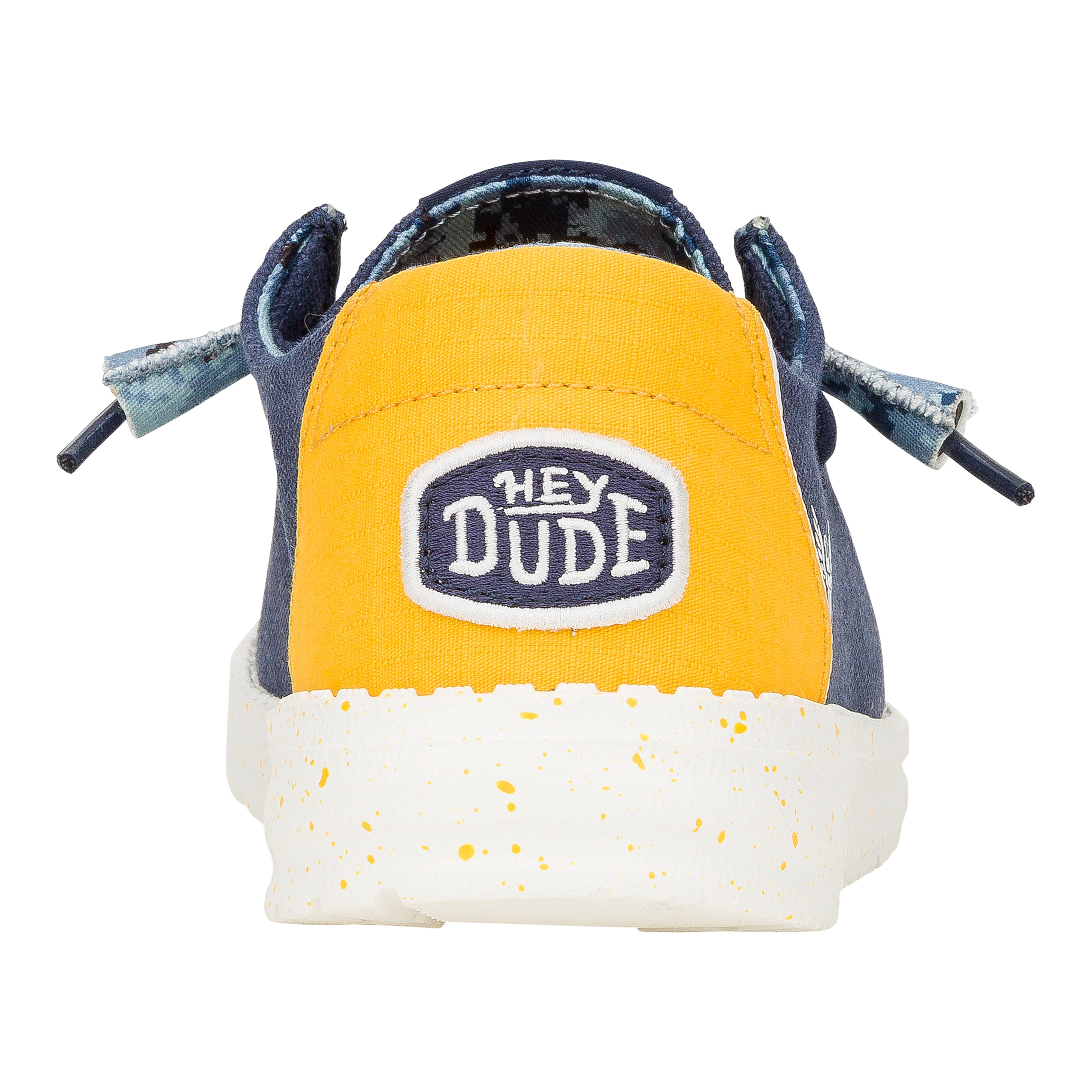 Lightweight Navy & Yellow Canvas Sneakers for Travel | Wendy US Navy 2