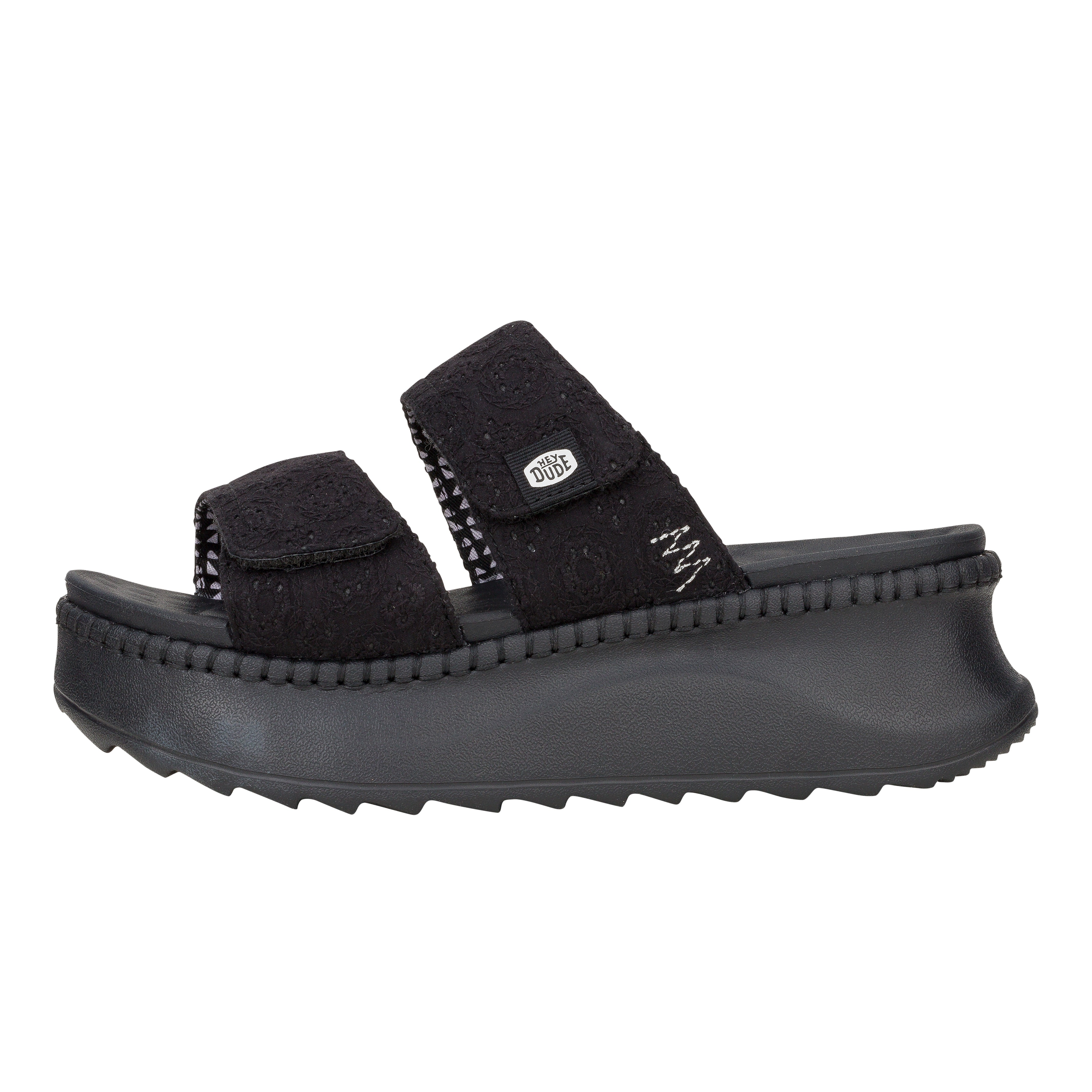 Comfortable Slide Sandals with Adjustable Straps & EVA Footbed | Delray Black