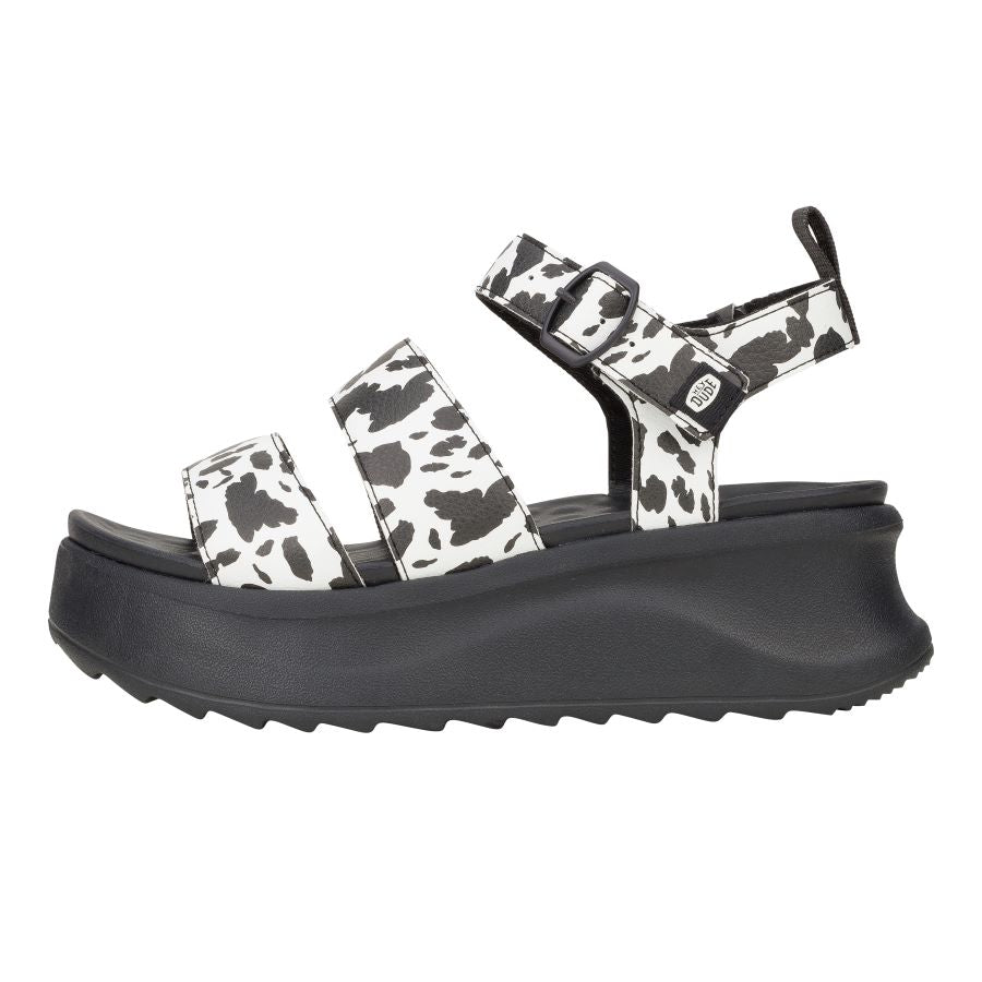 Animal Print Platform Shoes with Buckle Closure | Delray