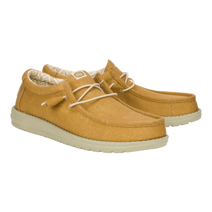 Wally Stretch Canvas Shoes for Comfort & Travel | Cumin Brown/Stone Grey