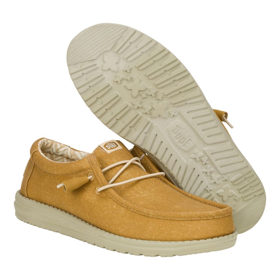 Wally Stretch Canvas Shoes for Comfort & Travel | Cumin Brown/Stone Grey