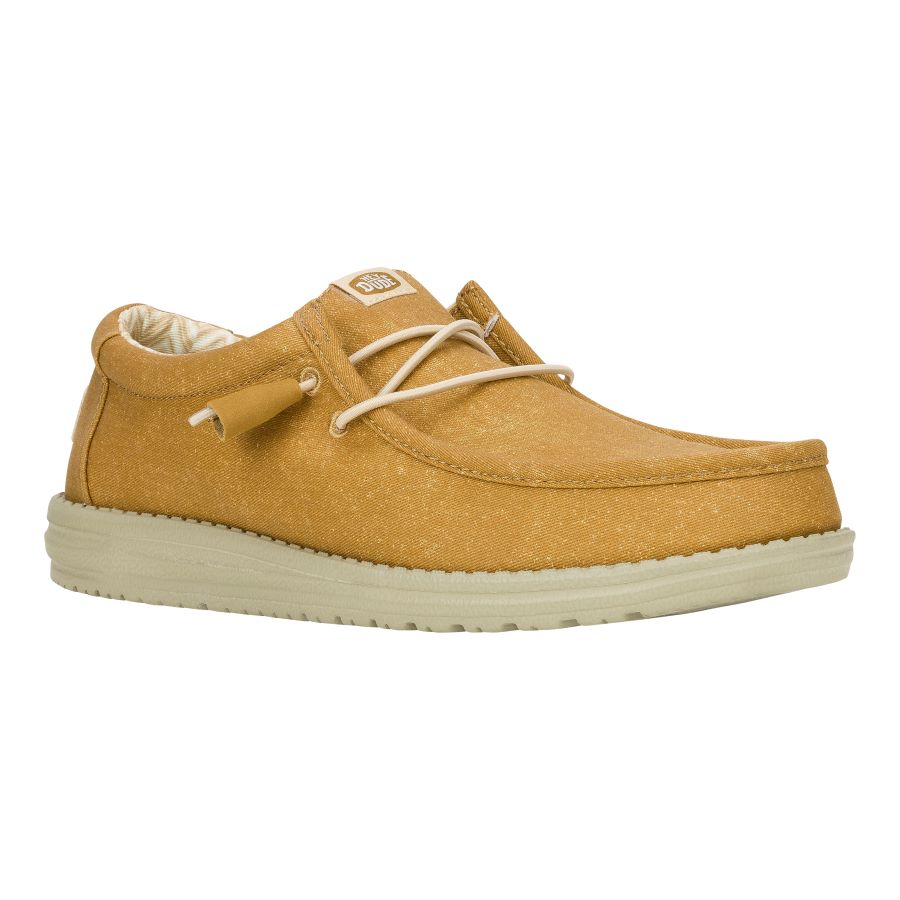 Wally Stretch Canvas Shoes for Comfort & Travel | Cumin Brown/Stone Grey
