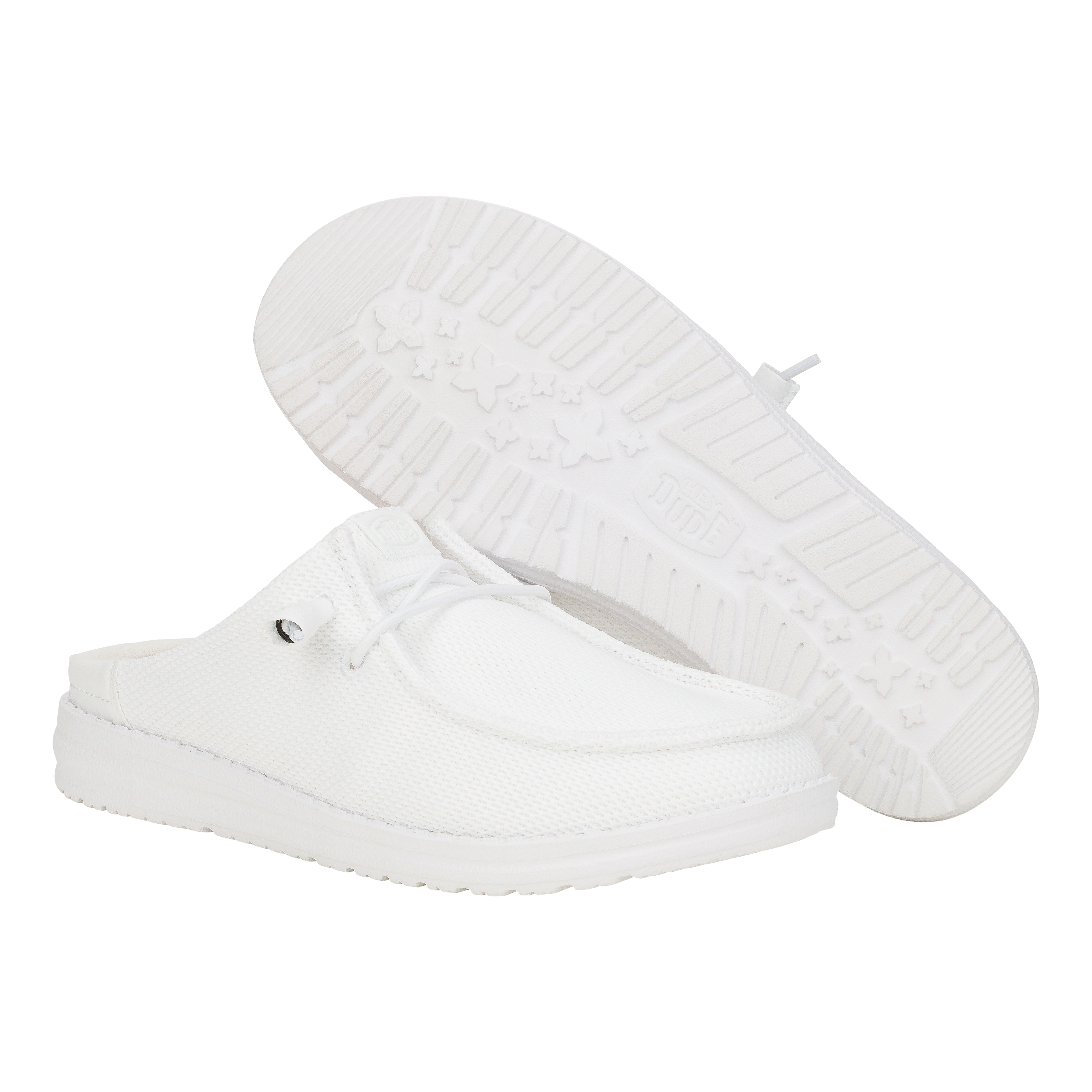White Slip-On Sneakers with Cushioned Insole & Lightweight Outsole | Wendy Mono