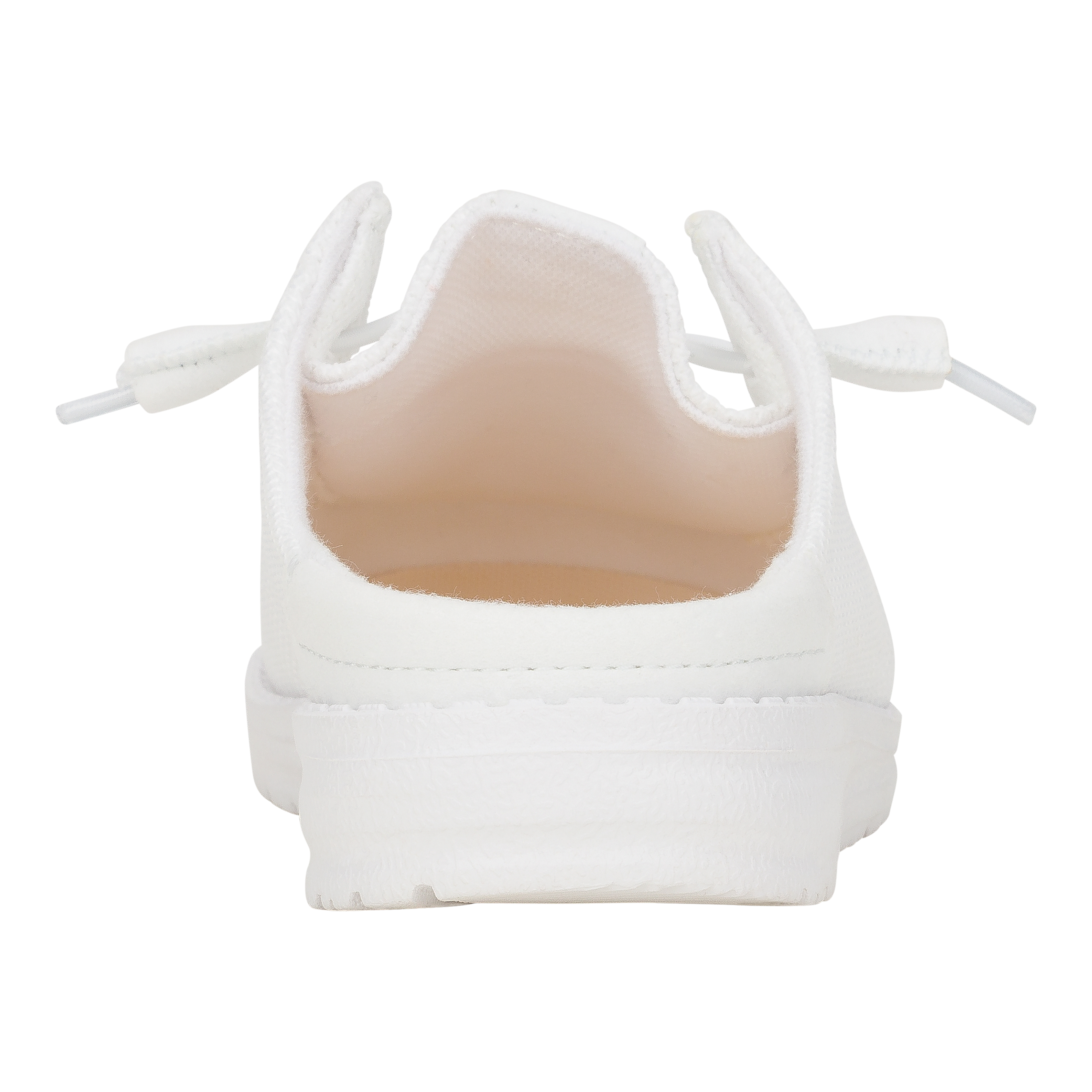 White Slip-On Sneakers with Cushioned Insole & Lightweight Outsole | Wendy Mono