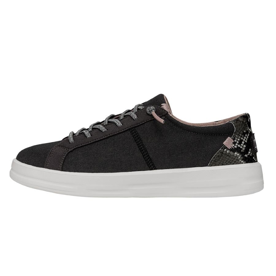 Breathable Comfort Sneakers with Memory-Foam Insole | Karina Jet Black